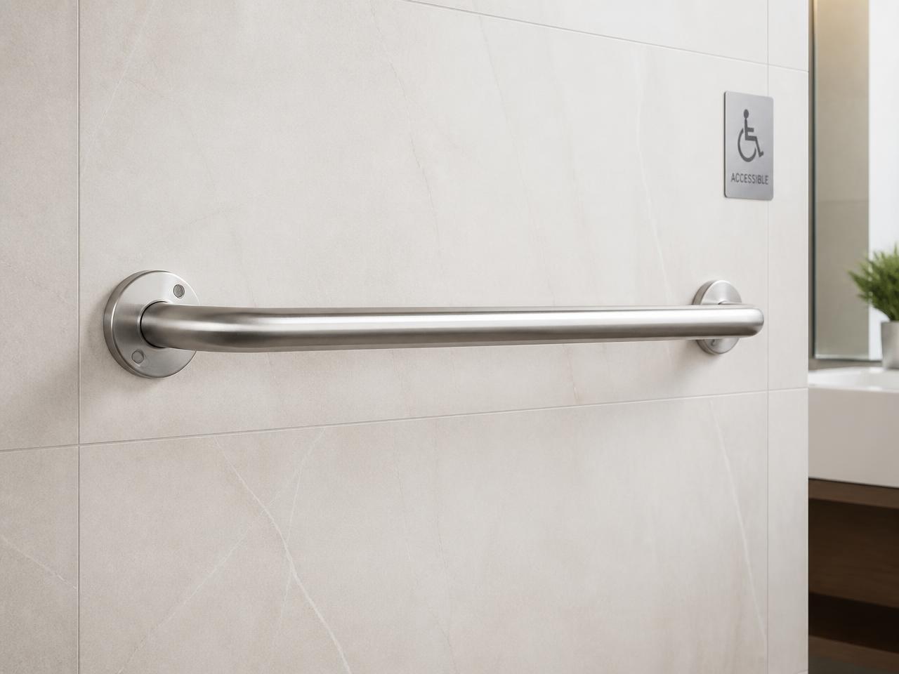 Barra de apoio inox 80 cm